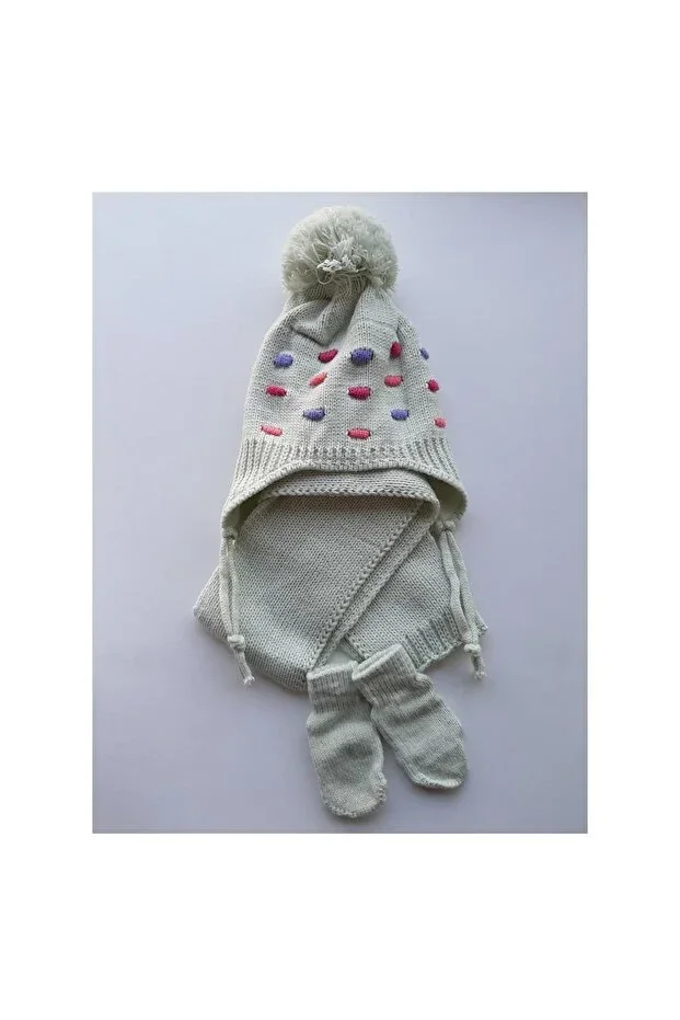 Girls Grey 0-18 Months Three-Piece Set