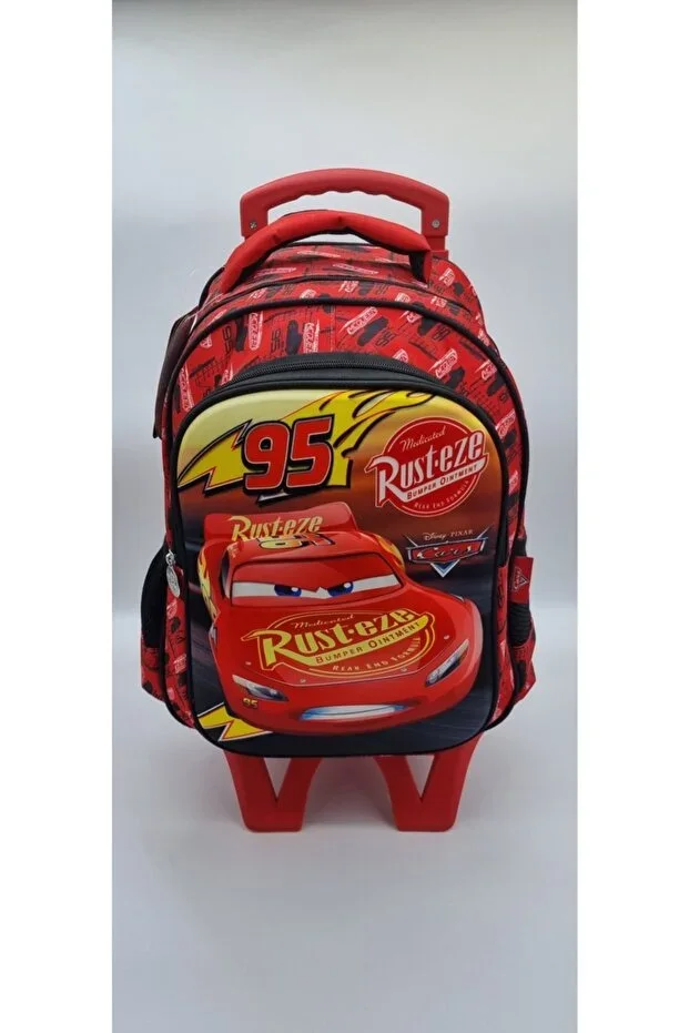 Red Lightning McQueen Wheeled School Bag 95373