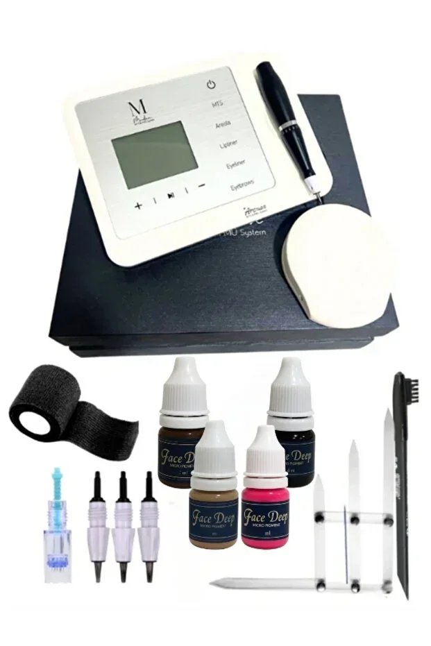 V9 Pro Permanent Makeup Set Mudan 7 Piece Permanent Makeup Device And Dermapen Device