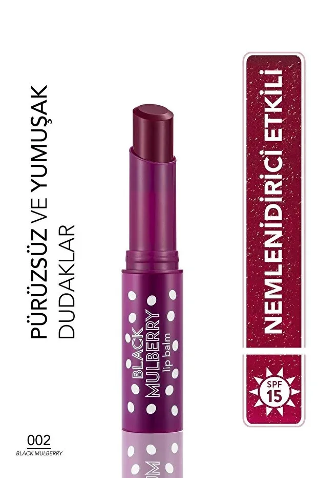 Colored Lip Balm with Shea and Cocoa Butter (Blackberry) - Lip Balm - 002 - 8690604555376