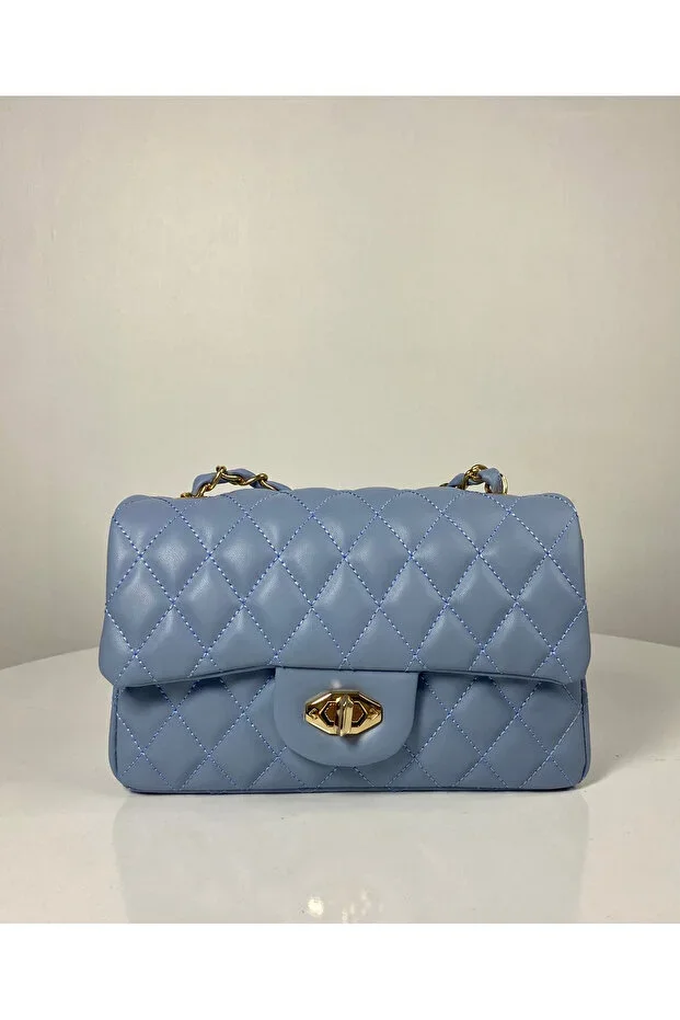Quilted Knit Chain Women's Handbag and Shoulder Bag