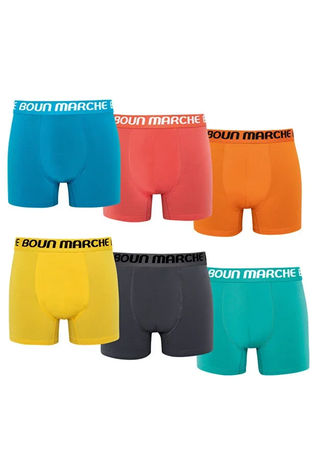 Men's Boxer Lycra Premium 6-Pack Box BORIS