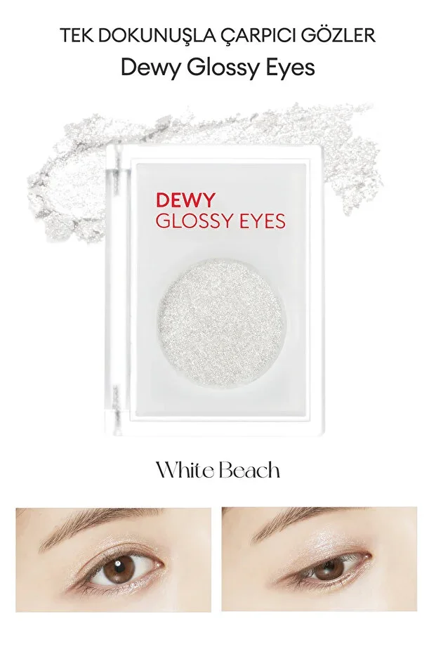 Missha Dewy Finish and Shiny Look Eye Shadow M Dewy Glossy Eyes (WHITE BEACH)