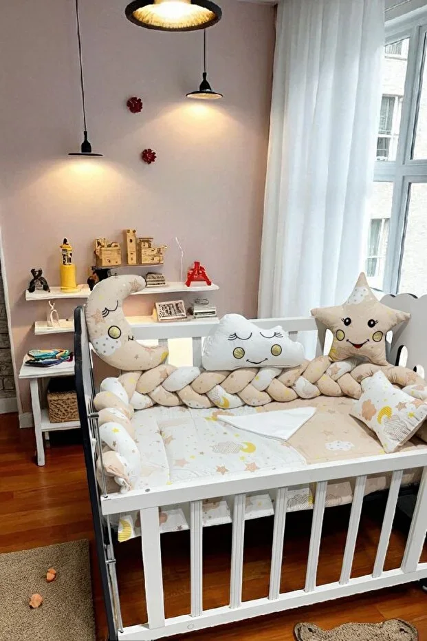 3-Piece Braided Beige Sleep Set