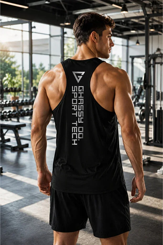 Men's Dry Fit Y-back Gym Fitness Athlete Vest Gym-101