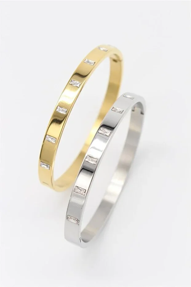 Women's Steel Cuff, Steel Bracelet, Gold Women's Steel Bracelet, Steel Bangle, Steel Gold Bangle