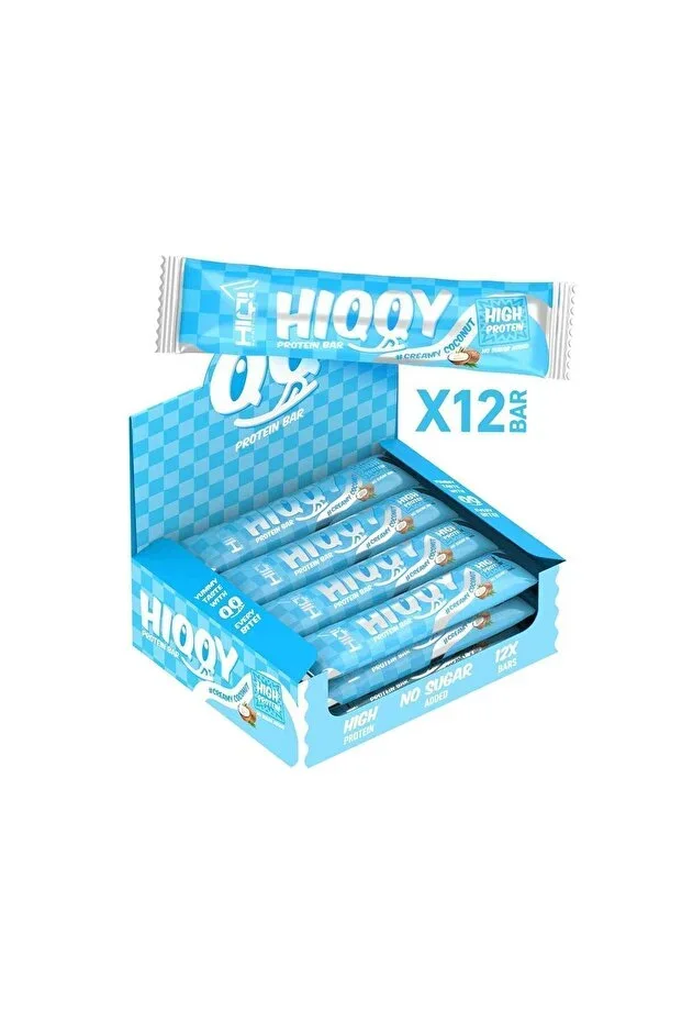 HIQ Hiqqy Protein Bar 12*55g Creamy Coconut